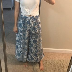 Alice + Trixie Boho Silk Wide Leg Bottoms - Small